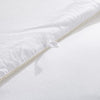 Luxurious Full/Queen Size Hard-to-FIND 75 Oz Fill Weight Goose Down Alternative Comforter, 600 Thread Count 100% Egyptian Cotton Cover, 700 Fill Power, Solid White Color