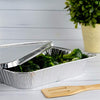 PLASTICPRO Disposable 9 x 13 Aluminum Foil Pans With Lids Half Size Deep Steam Table Bakeware - Cookware Perfect for Baking Cakes, Bread, Meatloaf, Lasagna Pack of 25 Pans & 25 Lids