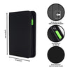 Vault X Premium Exo-Tec Zip Binder - 4 Pocket Trading Card Album Folder - 160 Side Loading Pocket Binder for TCG (Black)