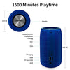 Bluetooth Speaker, MusiBaby Speaker,Wireless,Outdoor,Waterproof,Portable Speaker,Dual Pairing,Bluetooth 5.0,Loud Stereo,Booming Bass,1500 Mins Playtime Wireless Speaker for Home,Party,Gifts(Blue)