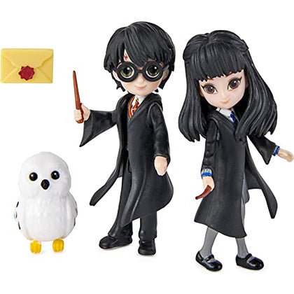 Wizarding World, Magical Minis Harry Potter and Cho Chang Friendship Set with Creature, Kids Toys for Ages 5 and up