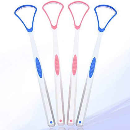 4PCS Tongue Scraper, Preminum Tongue Cleaner, Oral Health Tools