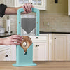 Hoan Bagel Guillotine Universal Slicer, 9.25-inch, Aqua Sky