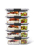 Rubbermaid Brilliance BPA Free Food Storage Containers with Lids, Airtight, for Lunch, Meal Prep, and Leftovers, 2 Compartments, Set of 5 (2.85 Cup)