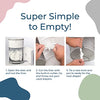 Diaper Dekor Plus Diaper Pail Refills | 2 Count | Most Economical Refill System | Quick & Easy to Replace | No Preset Bag Size Use Only What You Need | Exclusive End-of-Liner Marking