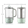 BUYDEEM K313 Travel Electric Kettle, Mini Healthy-Care Beverage Kettle, Tea Maker with German Schott Glass & Durable Pro 18/10 Pro Stainless Steel, 0.6L, Cozy Greenish