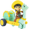 Dino Ranch Min and Clovers Care Cart Vehicle - Features 5 Dino Clover Care Cart and 3 Rancher Min - Three Styles to Collect - Toys for Kids Featuring Your Favorite Pre-Westoric Ranchers