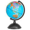 Rotating World Globe with Stand for Kids Learning, Spinning Earth Globe for Classroom Geography Education (8 In)