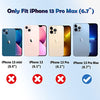 QHOHQ 3 Pack Screen Protector for iPhone 13 Pro Max 6.7