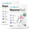 NannoPad Regular Pads for Women - Nannocare Certified Organic Cotton Pads - Discomfort Reducing Pads with Wings - Feminine Hygiene Products - 20 Sanitary Pads (2 Pack)