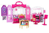 Barbie Doll House, Glam Getaway Portable House Playset with Carry Handle & 20+ Accessories Including Furniture & Décor