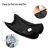 Beard Bib - Men's Beard Hair Catcher for Shaving and Trimming - Non-Stick Beard Trimming Catcher Bib - Beard Bib Apron for Men with Strong Suction Cups - Grooming Gifts for Husband Dad - Black