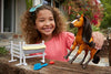 Mattel Spirit Untamed Forever Free Spirit Horse (8-in) with Realistic Walking Feature, Neighing Sounds, Long Mane & Tail Hair, Brush, Hay Bale, & Apple Snack Accessories