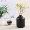 Ceramic Vase for Home Decor,Ceramic Vase, Dried Flower Vase, Living Room Decoration, Flower Arrangement Decoration Shooting Props,The Best Gift (Black)