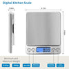 Toprime Digital Gram Scale 500g 0.01g Food Scale High Precision Kitchen Scale Multifunctional Stainless Steel Pocket Scale with Back-Lit LCD Display Tare PCS Features Silver