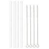 4-Pack Replacement Straws for Hydro Flask Wide Mouth Bottle Hydroflask Straw Lid, 4 BPA-FREE Straws and 4 Straw Cleaning Brushes