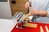 Imperia Pasta Maker Machine - Heavy Duty Steel Construction w Easy Lock Dial and Wood Grip Handle- Model 150 Made in Italy