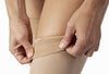 JOBST Relief 20-30 mmHg Compression Socks, Thigh High with Silicone Band, Beige, Large