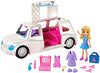 Polly Pocket Arrive in Style Limo Vehicle with 3-inch Polly Doll, 3 Hangers, Makeup Case, Shopping Bag, Romper, Robe, Slippers, Shoes, Dress & More, Ages 4 and Older (Amazon Exclusive)