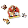 Melissa & Doug Barnyard Animals Jumbo Knob Wooden Puzzle - Horse, Cow, and Sheep