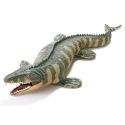 RECUR 16 Mosasaurus Dinosaur Toys - Large Realistic Mosasaurs Jurassic Prehistorical Toy for Kids, Hand Painted Action Figure Model Dinosaurs for Boys Girls Kids 3+