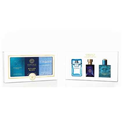 Versace Miniature Variety Trio Collection Perfume Gift Set for Men 0.17 oz/5 ml Splashes 1