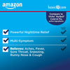 Amazon Basic Care Nighttime Cold & Flu Relief Syrup, Pain Reliever, Fever Reducer, Cough Suppressant, Antihistamine, Cherry , 8 Fluid Ounces