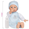 ADORA Soft & Cuddly Sweet Baby Boy Peanut, Amazon Exclusive 11 Adorable Baby Boy Doll with Bright Blue Eyes and Blonde Paint Hair, Includes Baby Doll Bottle, Onesie and a Blue Cap