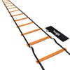 Yes4All Speed Agility Ladder Training Equipment with Carry Bag - 12 Rungs Orange