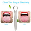 Metal Tounge Scraper Cleaner Silver - Tongue Scraper Surgical Grade Pro Stainless Steel (Pack of 3) - Tough Cleaner for Adults, Kids, Men & Women - Raspador de Lengua - Limpiador de Lengua