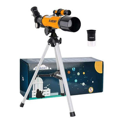 SVBONY SV502 Telescope for Kids, 50mm Kid Telescope, and 5X20 Finder Scope, Gift for Exploring Moon Science Education