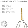 Body Back Scalp Massager, Head Scratcher, Manual Head Massager for Stress Relief, Relaxing Scalp Scratcher, Tingler for Gentle Hair Stimulation (Gold)