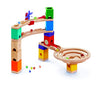 Hape Quadrilla Race to the Finish Marble Run Blocks, Multicolor , 13.8 x 3.1 x 14.2 inches