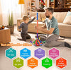 Bmag 46 PCS Magnetic Balls and Rods Set, Magnet Building Sticks Set, Building Blocks Tiles, STEM Stacking Toys for Kids,Juniors,Toddlers