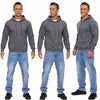 YuKaiChen Mens Hoodies Casual Midweight Long Sleeve Sweatshirt Dark Grey Small