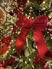 Rocky Mountain Goods Red Bow - Christmas Wreath Bow - Great for Large Gifts - Indoor/Outdoor use - Waterproof Velvet - Attachment tie Included for Easy Hanging (10-Inch 3 Pack)