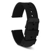 Cobee Silicone Watch Bands, Quick Release Waterproof Soft Rubber Replacement Straps with Stainless Steel Buckle Smart Watch Straps Sport Watchbands Wrist Straps for Men Women(20mm-Black, Black Buckle)