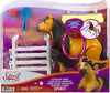 Mattel Spirit Untamed Forever Free Spirit Horse (8-in) with Realistic Walking Feature, Neighing Sounds, Long Mane & Tail Hair, Brush, Hay Bale, & Apple Snack Accessories