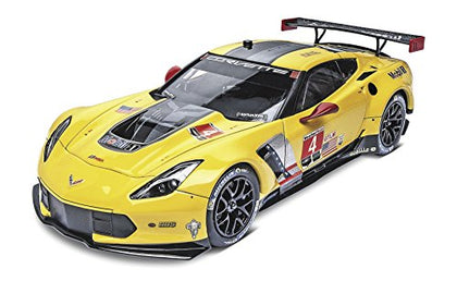 Revell 85-4304 Chevy Corvette C7.R Model Car Kit 1:25 Scale 64-Piece Skill Level 4 Plastic Model Building Kit, Yellow