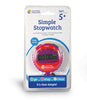 Learning Resources Simple 3 Button Stopwatch, Supports Science Investigations, Timed Math Exercises, Elapsed Time Tracking, Ages 5+