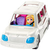 Polly Pocket Arrive in Style Limo Vehicle with 3-inch Polly Doll, 3 Hangers, Makeup Case, Shopping Bag, Romper, Robe, Slippers, Shoes, Dress & More, Ages 4 and Older (Amazon Exclusive)