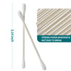 Cotton Swabs 200 Count Cotton Swabs for Ear Double Round Tips Cotton Buds for Makeup and Daily Use