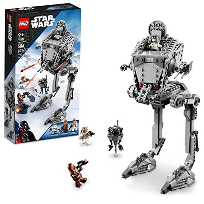 LEGO Star Wars Hoth at-ST Walker 75322 Building Toy for Kids with Chewbacca Minifigure and Droid Figure, The Empire Strikes Back Model