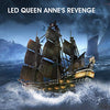 3D Puzzles for Adults - Led Pirate Ship Queen Anne's Revenge - Large 27'' Sailboat Hard Puzzles - Desk Decor House Warming Gifts New Home - Christmas/Anniversary/Wedding/Unique Gifts 2023