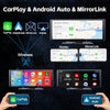 10 Inch Auto Brightness Wireless Apple Carplay Screen for Car Plug in.4k Dash Cam with Android Auto. Portable Car Stereo. Car Play Box Dash Mount,Driveplay,GPS Navigation,Bluetooth Touch Radio,Airplay