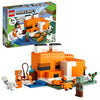 LEGO Minecraft The Fox Lodge House 21178 Animal Toys with Drowned Zombie Figure, Birthday Gift for Grandchildren, Kids, Boys and Girls Ages 8 and Up