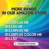 ZURURU Veryfitpro ID115Plus HR Replacement Bands for Veryfit Pro ID115Plus HR Fitness Tracker Smart Watch (Black+Black)