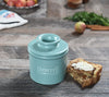 Butter Bell - The Original Butter Bell crock by L Tremain, a Countertop French Ceramic Butter Dish Keeper for Spreadable Butter, Café Matte Collection, Aqua