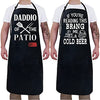 2 Pack - Aprons for Men ,Fathers Day,Dad Apron,Gifts for Dad - From Daughter Son For the Best Dad Husband Stepfather Birthday Barbecue Gift Funny for Mens Grilling Cooking Kitchen Chef BBQ Apron