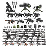 Feleph Weapon Pack Military Army WW2 Toys for Soldier Figures, Swat Team Gear Set for Boys, Battle Building Blocks Bricks Compatible with Major Brand